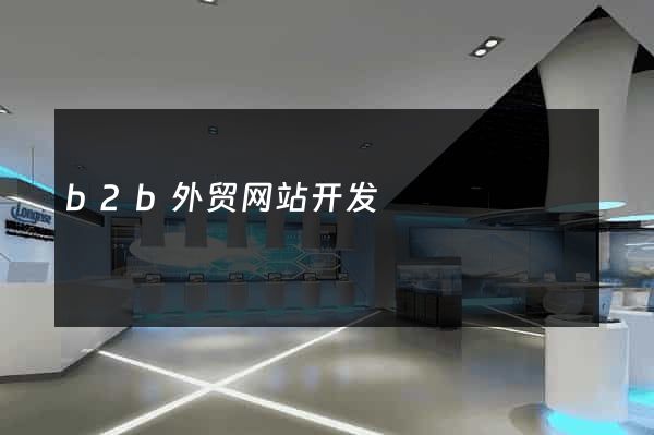 b2b外贸网站开发