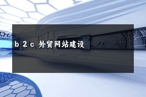 b2c外贸网站建设