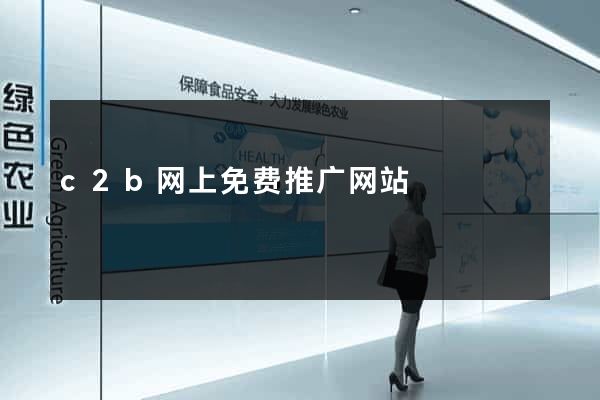 c2b网上免费推广网站