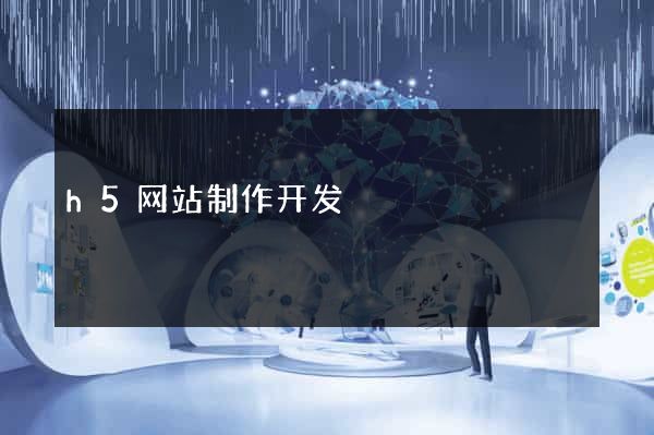 h5网站制作开发