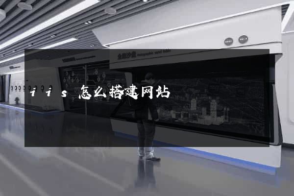iis怎么搭建网站