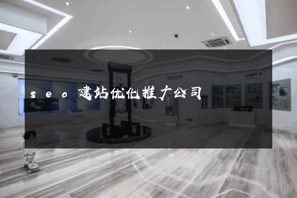 seo建站优化推广公司