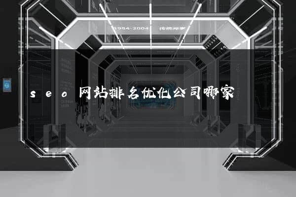 seo网站排名优化公司哪家