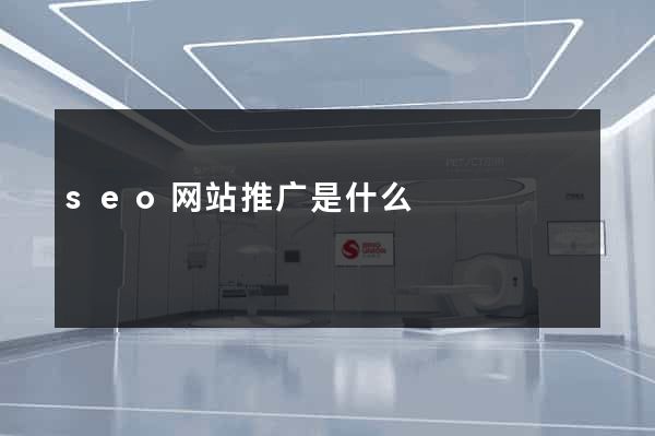seo网站推广是什么