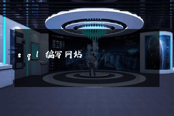 sql编写网站