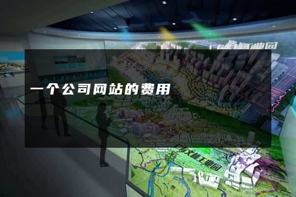 一个公司网站的费用