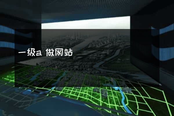 一级a做网站