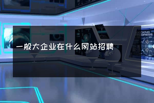 一般大企业在什么网站招聘