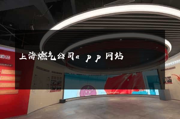 上海燃气公司app网站