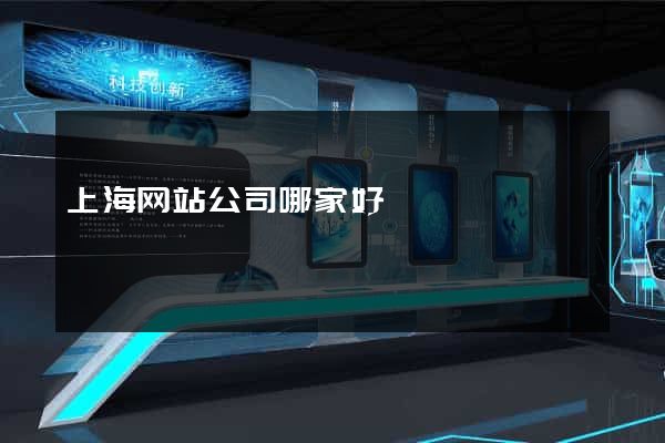 上海网站公司哪家好