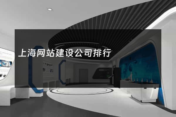 上海网站建设公司排行