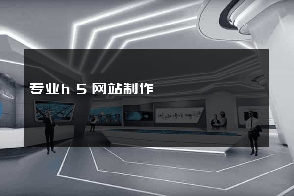 专业h5网站制作