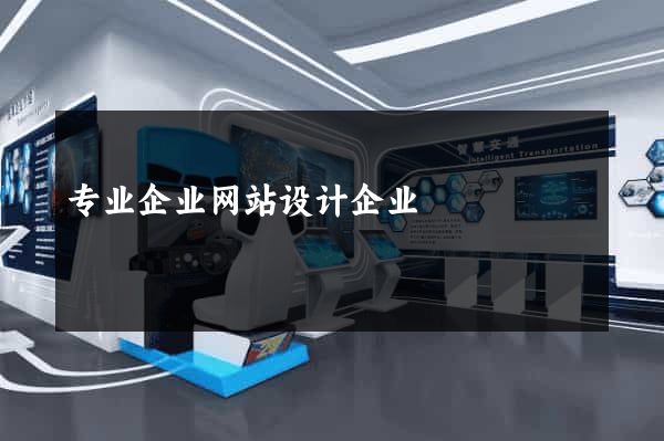 专业企业网站设计企业