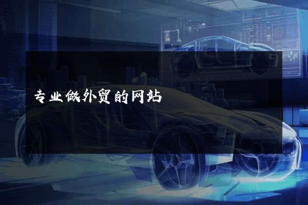 专业做外贸的网站