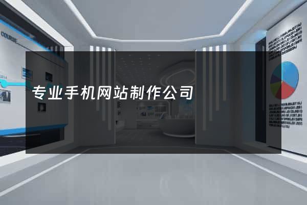 专业手机网站制作公司