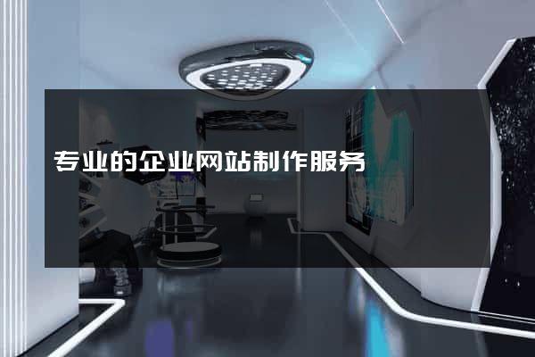 专业的企业网站制作服务