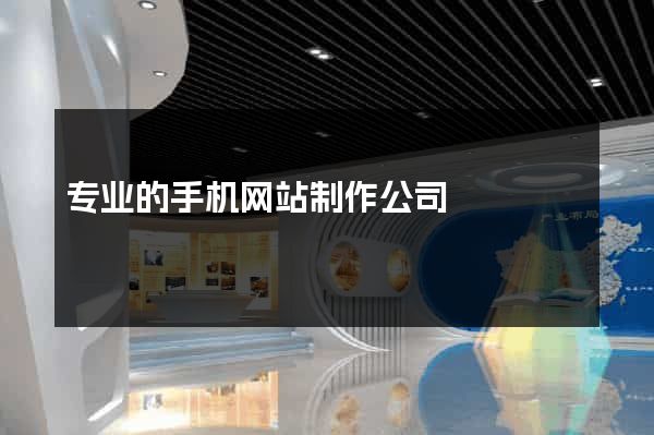 专业的手机网站制作公司