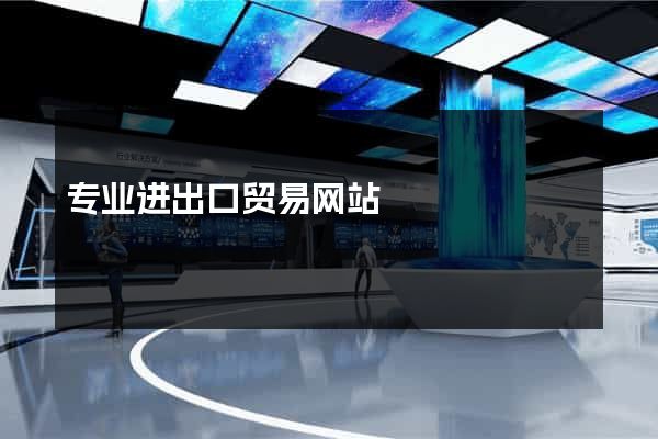 专业进出口贸易网站