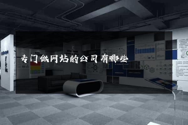 专门做网站的公司有哪些