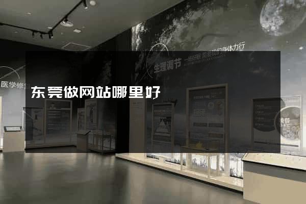 东莞做网站哪里好
