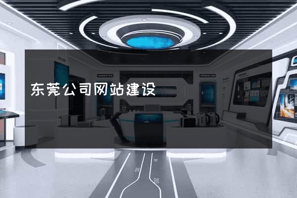 东莞公司网站建设