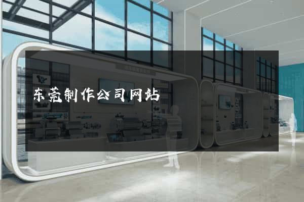东莞制作公司网站