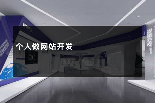 个人做网站开发