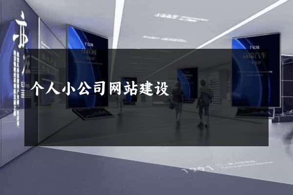个人小公司网站建设