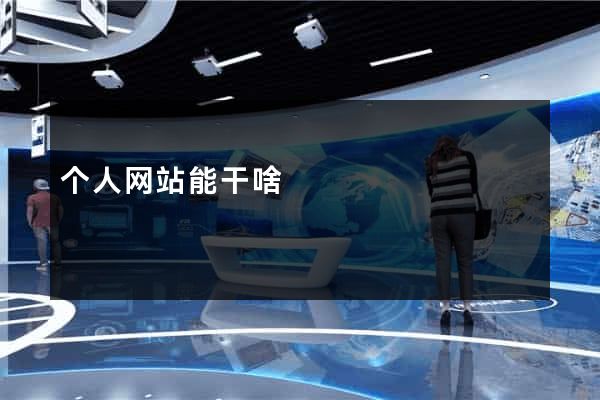 个人网站能干啥