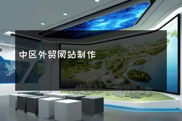 中区外贸网站制作