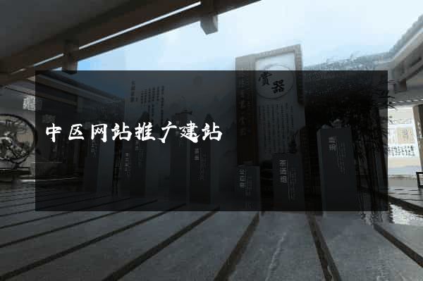 中区网站推广建站