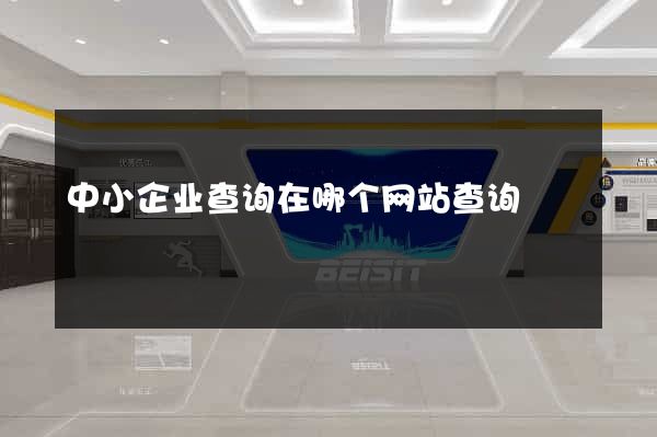 中小企业查询在哪个网站查询