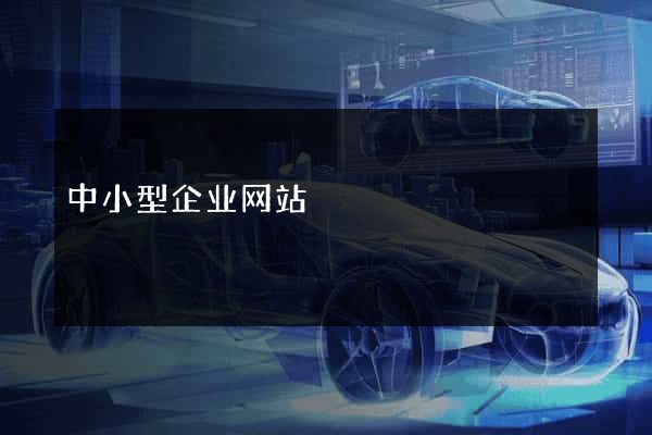 中小型企业网站