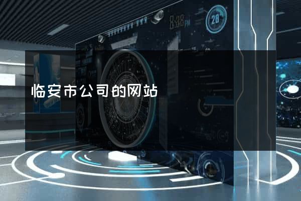临安市公司的网站