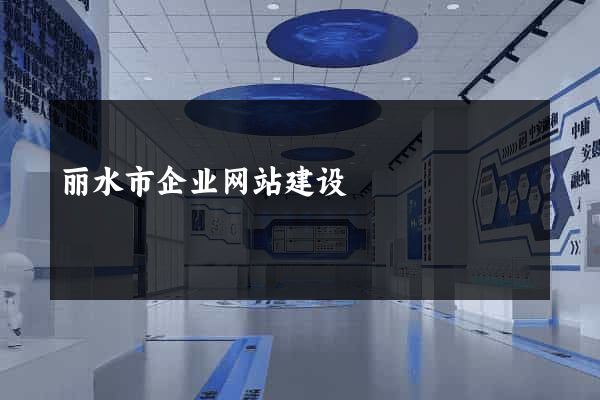丽水市企业网站建设