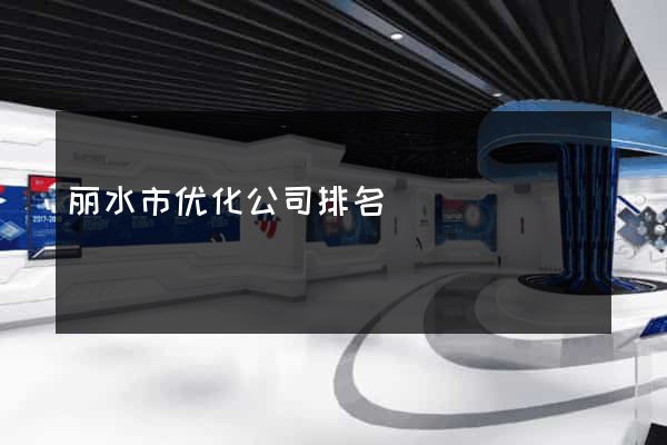 丽水市优化公司排名