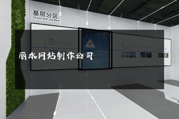 丽水网站制作公司