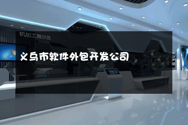 义乌市软件外包开发公司