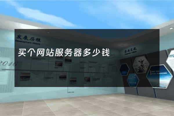 买个网站服务器多少钱