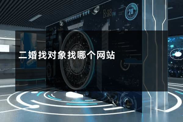 二婚找对象找哪个网站