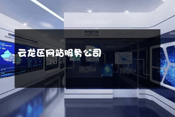 云龙区网站服务公司