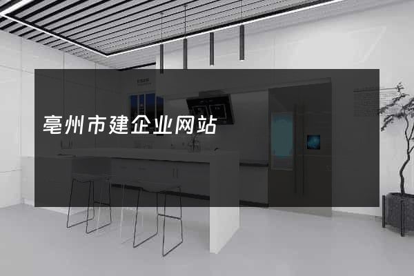 亳州市建企业网站