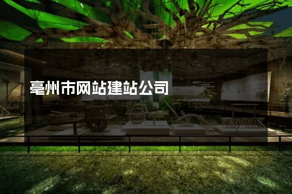 亳州市网站建站公司