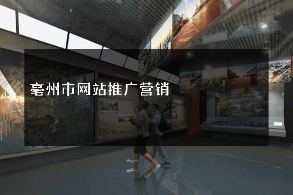 亳州市网站推广营销