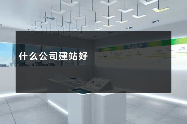 什么公司建站好