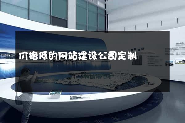 价格低的网站建设公司定制