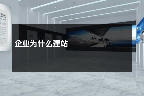 企业为什么建站
