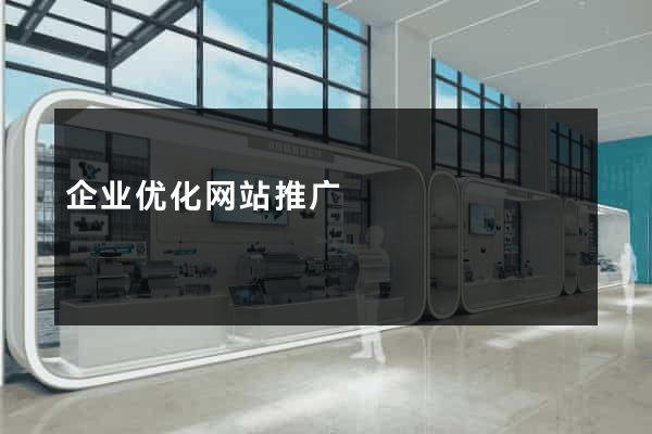 企业优化网站推广