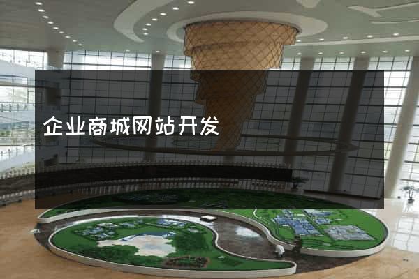 企业商城网站开发