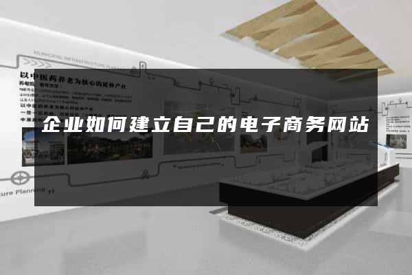 企业如何建立自己的电子商务网站